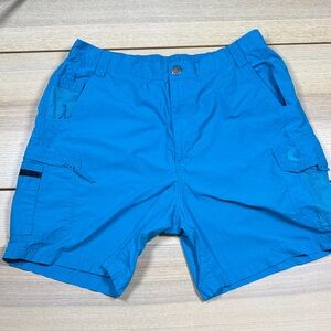 Reel Legends Bright Blue Men's Cargo Shorts